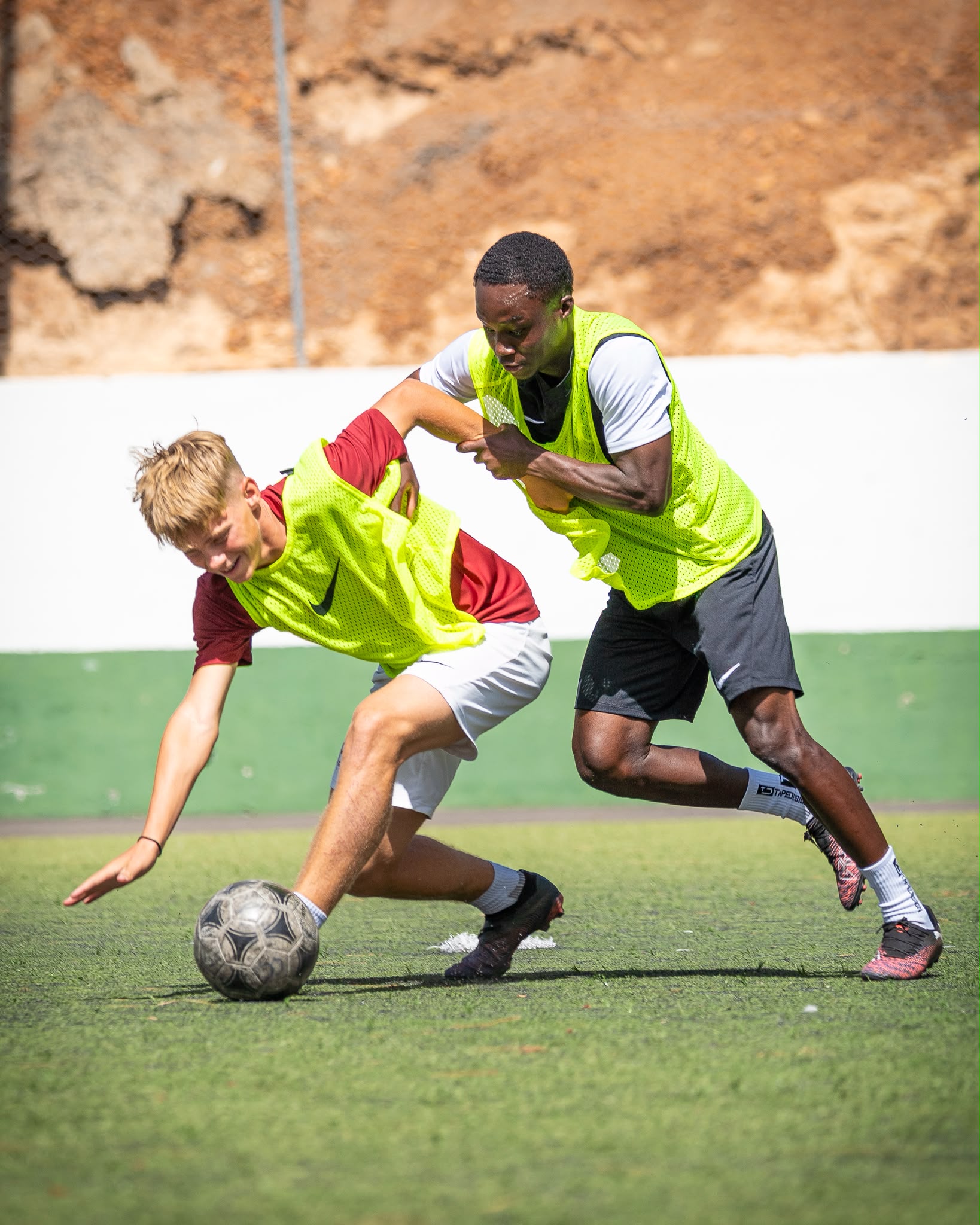 Jugador entrenando en 360 Academy